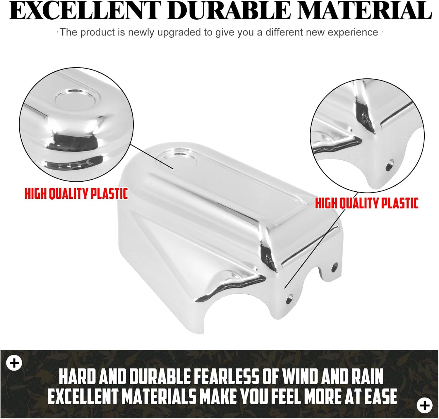 ya 4 8.10 Chrome Bar Shield Rear Axle Covers Swingarm for Harley Softail Slim Deluxe 08-17