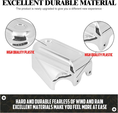 ya 7 8.24 baidi Chrome Bar Shield Rear Axle Covers Swingarm for Harley Softail Slim Deluxe 08-17