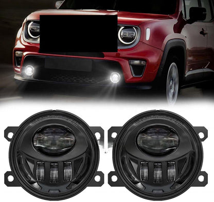 ya 10 9.16 zhengce LED fog lights driving lights with bulbs clear lens fit for Jeep Renegade 2