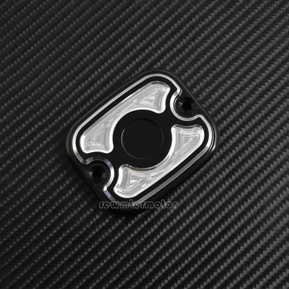 ya 6 8.24 baidi Chrome Front Master Cylinder Cover Fit for Harley Dyna 06-17 Softail 06 Touring