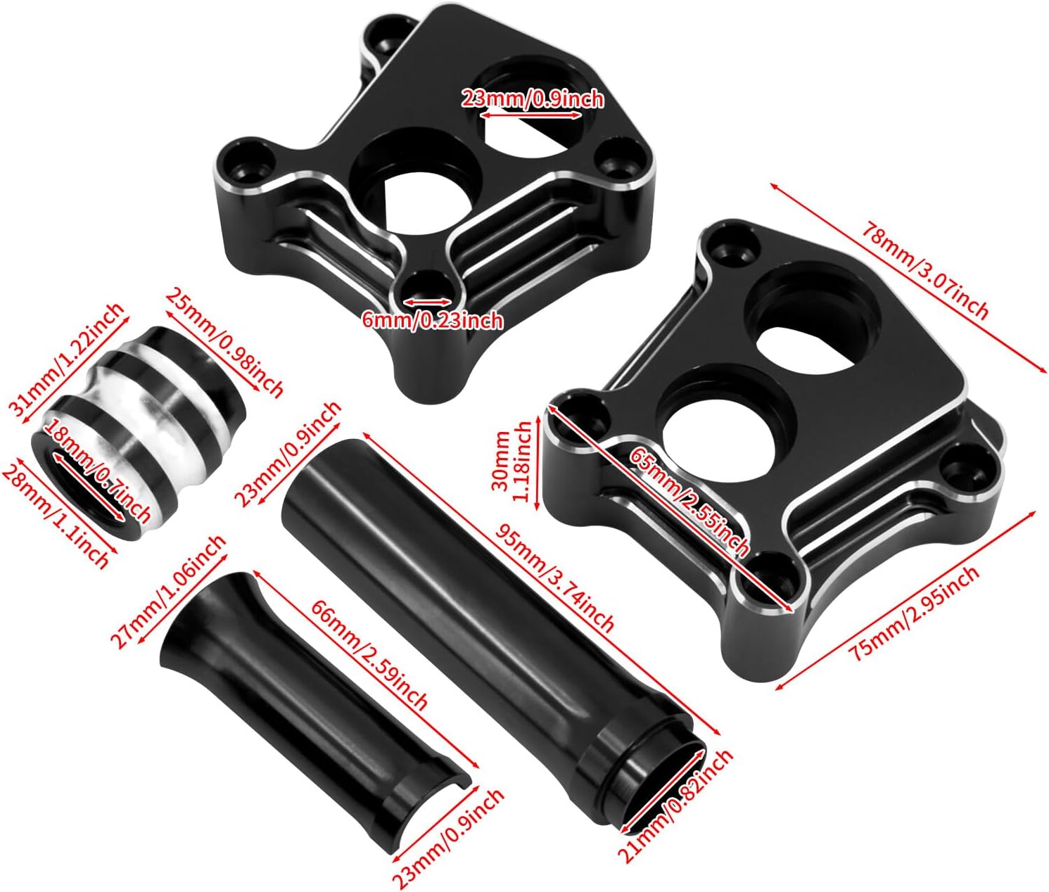 ya 7 8.24 baidi CNC Engine Pushrod Tube Lifter Tappet Block Cover for Harley Touring Twin Cam