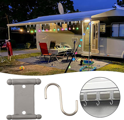 ya 26 10.21 baidi Convenient Awning Hooks for RV Steel and Plastic Construction Set of 16