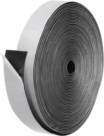 ya 26 10.21 baidi Weather Stripping Door Seal Strip, 1 Roll 1 Inch x 1/16 Inch x 32 Ft Black