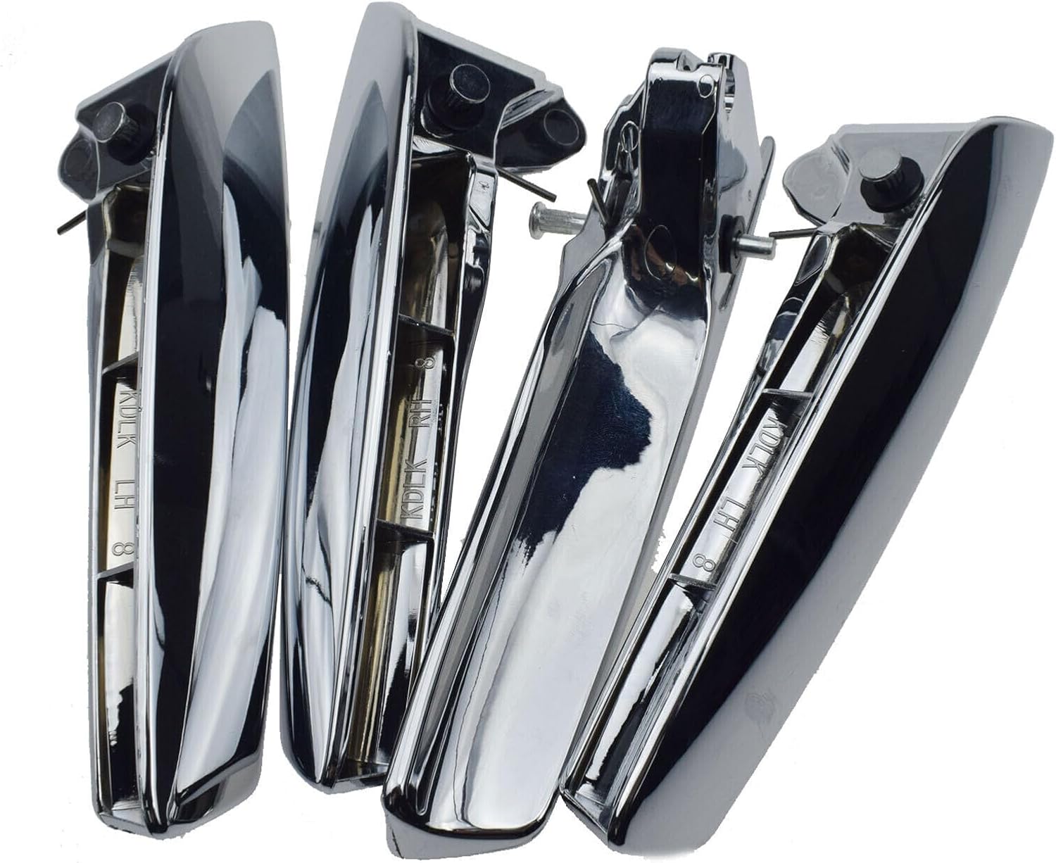 ya 5 8.24 baidi 4pcs Inner Door Handle Left Chrome Front and Rear for Chevrolet for GMC 