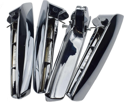 ya 5 8.24 baidi 4pcs Inner Door Handle Left Chrome Front and Rear for Chevrolet for GMC 