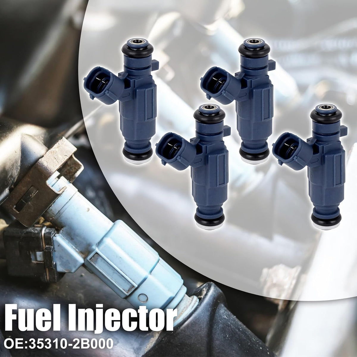 ya 4 8.8 35310-2B000 4X Fuel Injectors for Hyundai i30 1.4L 1.6L 2007-2016 for Elantra