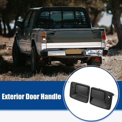 ya 5 8.10 1 Pair Front Left Right Car Exterior Outside Door Handle for Ford F-250 Black