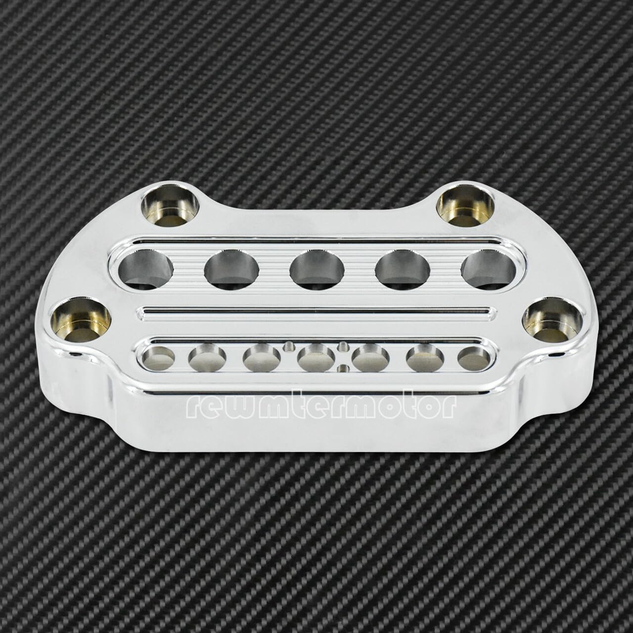 ya 4 8.24 baidi Chrome Front Indicator Handlebar Clamp Cover +Speedometer Bracket Fit for Harley