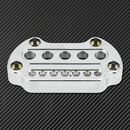ya 4 8.24 baidi Chrome Front Indicator Handlebar Clamp Cover +Speedometer Bracket Fit for Harley