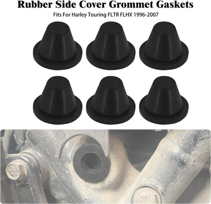 ya 7 8.24 baidi 6x Rubber Side Cover Grommets Fits for Harley Touring Road Electra Glide 96-2007