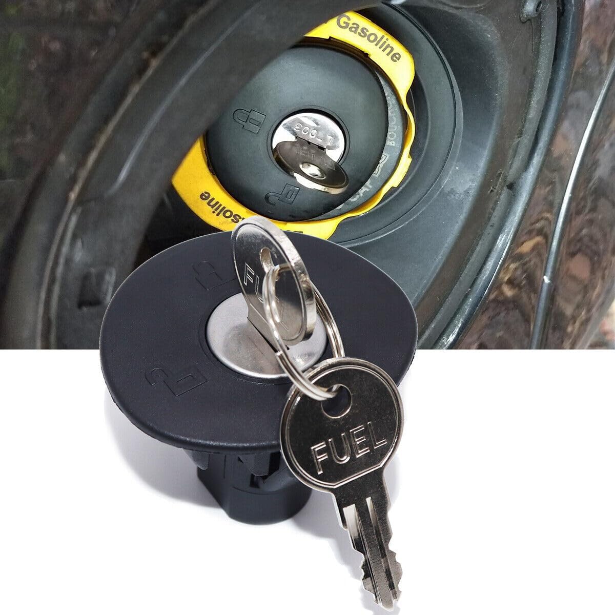 ya 5 8.10 Locking gas tank cap plug cover with 2 keys for Ford Expedition 8U5Z9C268B