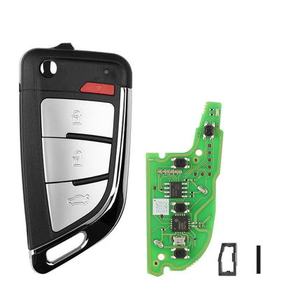 ya 3 8.24 baidi 5X XKKF20EN Wire Remote Key Memoeial 3+1 Buttons for H.onda for Buick for Ford HK