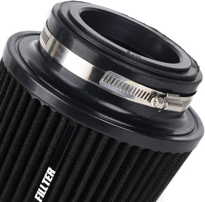 ya 13 9.15 baidi BLACK High Per for MAN ce Cold Air Intake Air Filter 3, 3.5, 4 Inlet, 6.5 Tall
