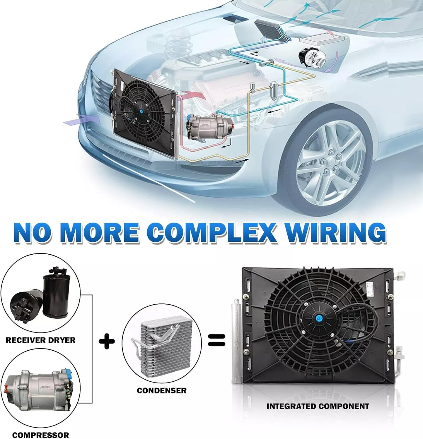 ya 7 8.24 baidi 12V Only Cooling Universal Electric Underdash Air Conditioner Auto Car A/C Kit
