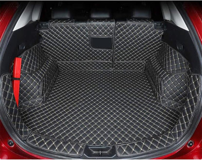 ya 4 8.10 Leather Boot Cargo Liner Tray Rear Trunk Floor Mat for Mazda for CX-5 2017-2020