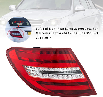 ya 10 9.16 zhengce Left Tail Light Rear Lamp For W204 C250 C300 C350 C63 2011-2014 #1