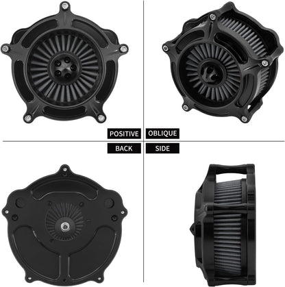 ya 5 8.10 Matte Black Turbine Air Filter Gray Intake for Harley Sportster 883 1200 04-2022