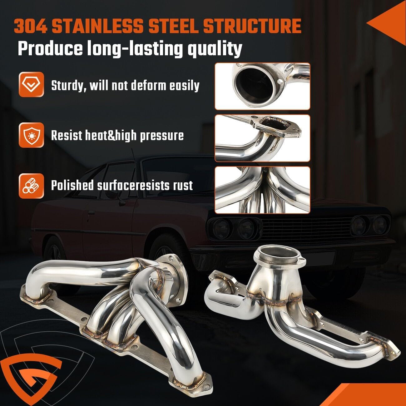 ya 2 8.15 Stainless Headers Super Short Small Block For/for Chevy Impala Nova for Corvette