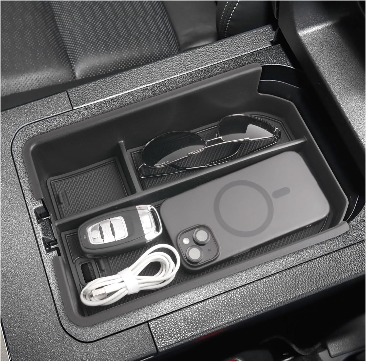 ya 5 8.10 for Land Cruiser Prado 250 2024-2025 Center Console Storage Box Organizer Tray