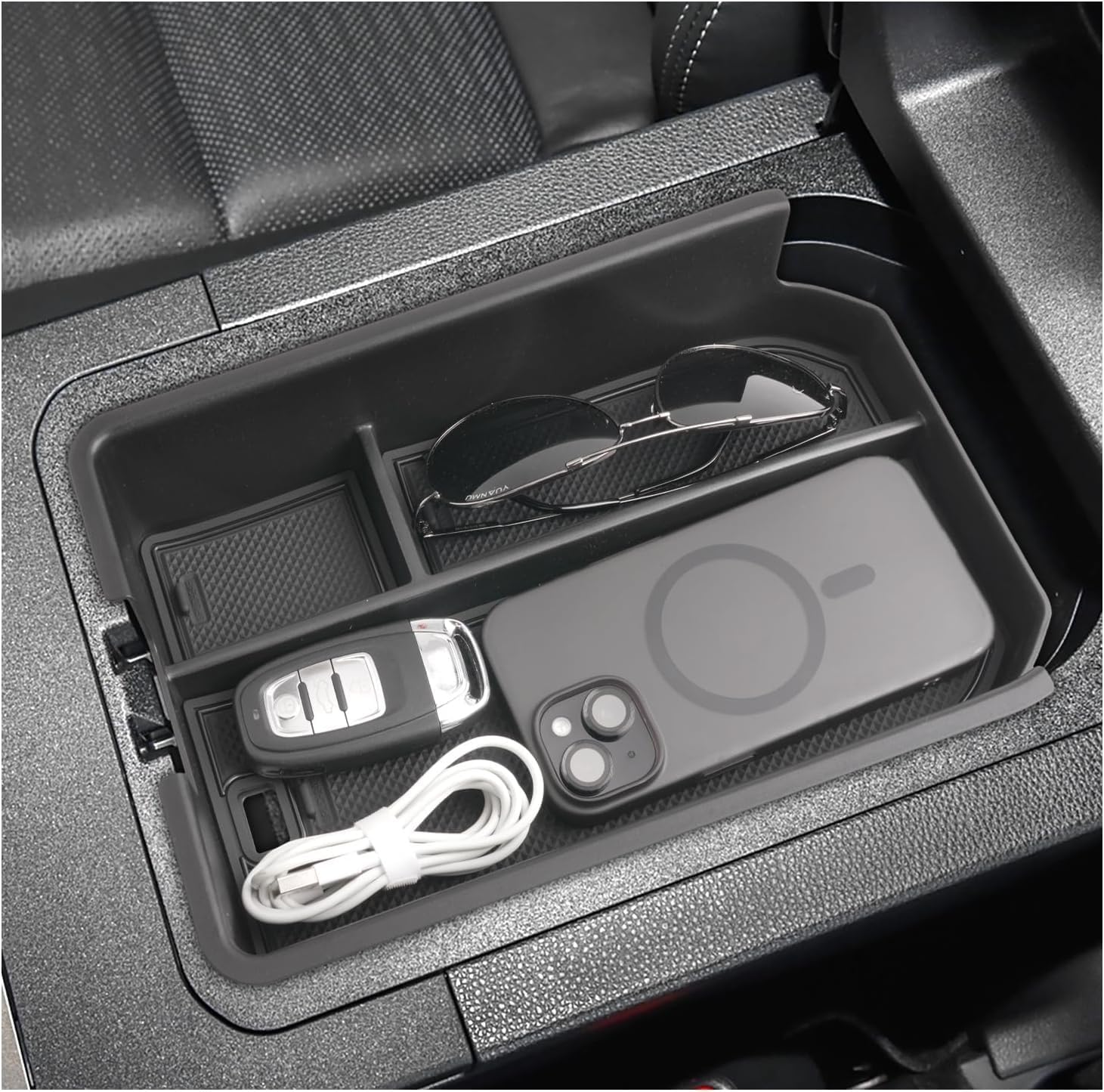 ya 8 8.24 baidi for Land Cruiser Prado 250 2024-2025 Center Console Storage Box Organizer Tray