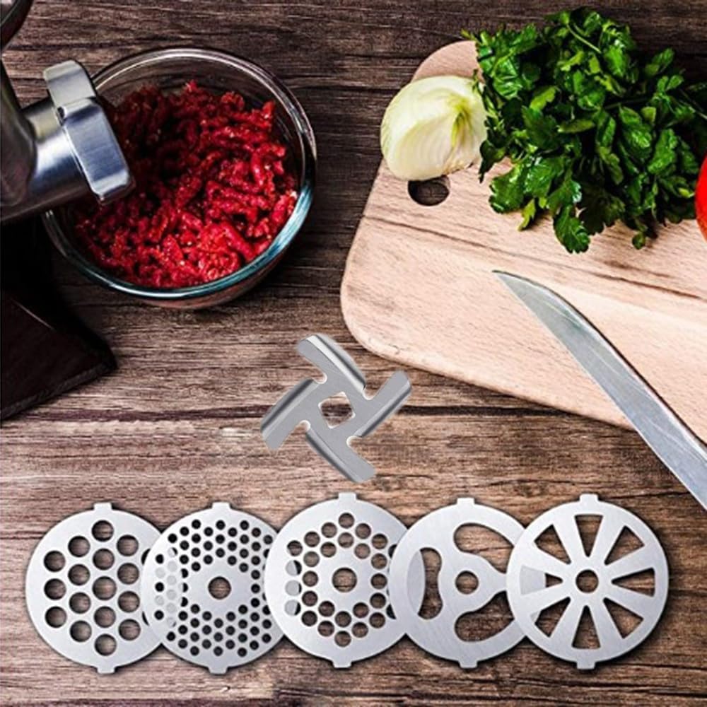 ya 14 9.20 baidi Complete Set of Meat Grinding Discs and Blades in High Grade Stainless Steel-1