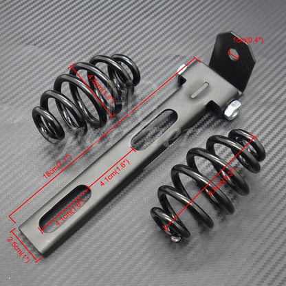 ya 5 8.24 baidi Black Solo for Seat 3 Springs Bracket Mounting Kit for Harley Chopper Bobber Custom