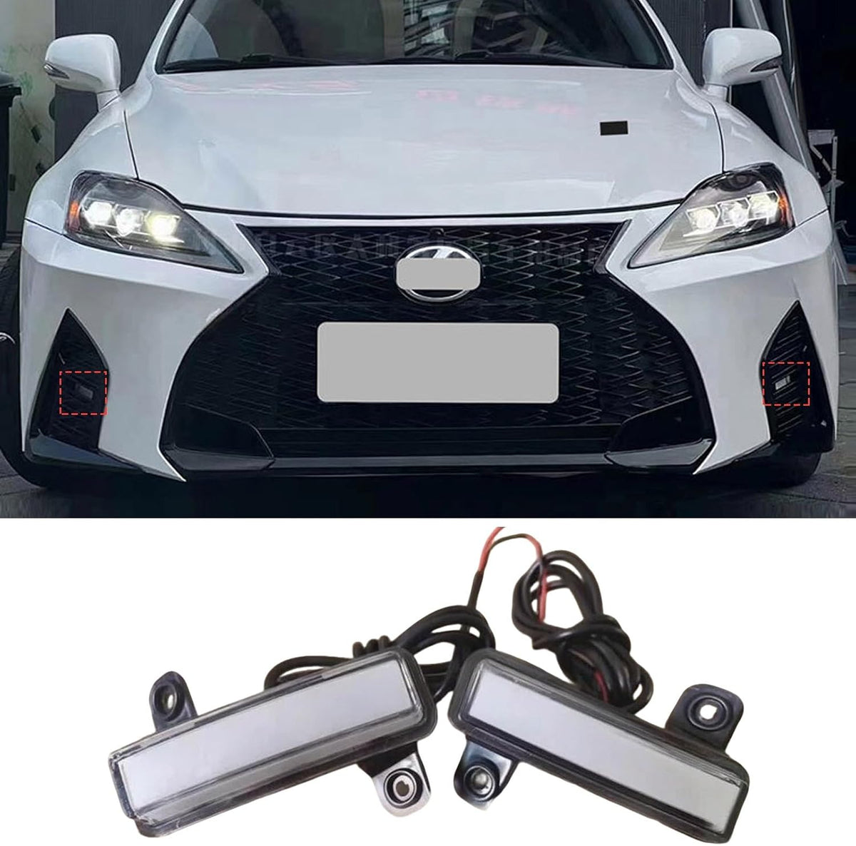 ya 13 9.15 baidi For for for Lexus LS250 LS350 LSC 2021+ Fog Lights Conversi¨®n F Sport Only Fogs Dndd