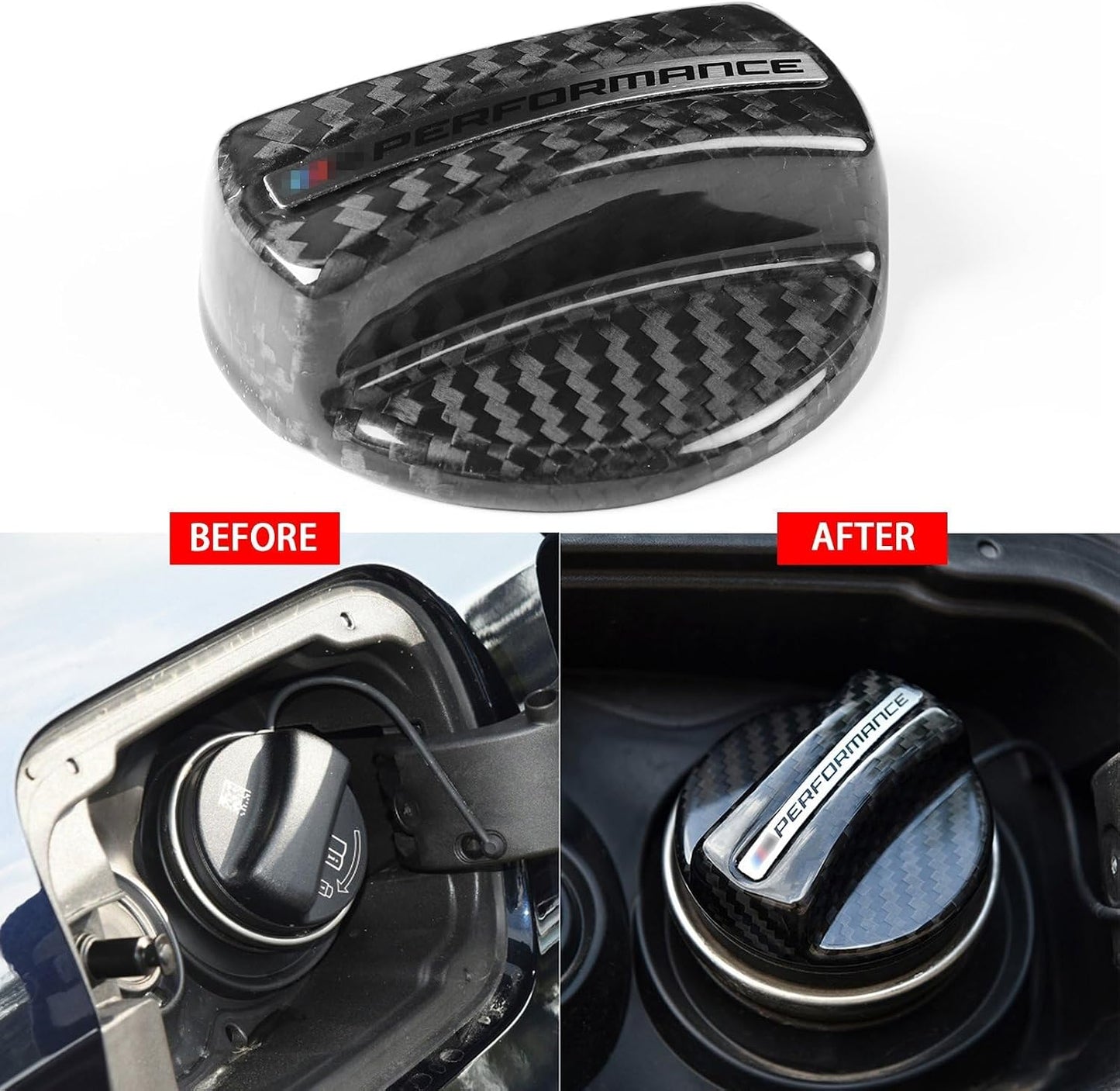 ya 5 8.10 Carbon Fiber Fuel Oil Gas Tank Filler Cap Cover for BMW F30 E39 F87 F82 M2 M4 M5