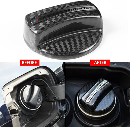 ya 5 8.10 Carbon Fiber Fuel Oil Gas Tank Filler Cap Cover for BMW F30 E39 F87 F82 M2 M4 M5