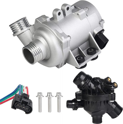 ya 10 9.16 baidi Electric Engine Water Pump W/Thermostat for BMW 128i 325i 328i OE 11517546994