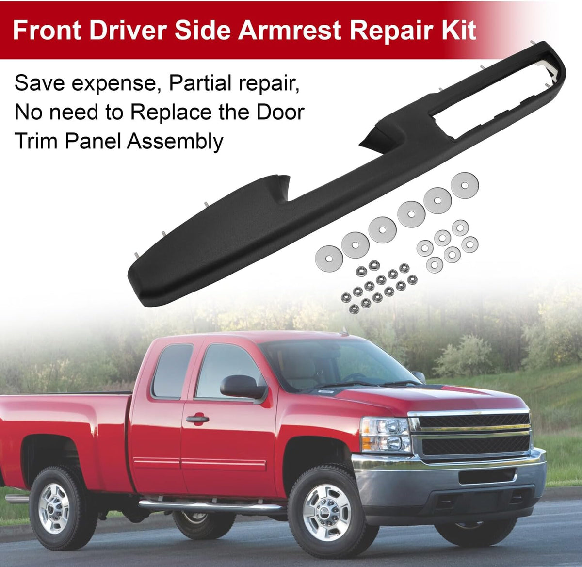 ya 11 9.14 zhengce For 2010-2014 for GMC Sierra Front Driver Side Door Armrest Repair 80994