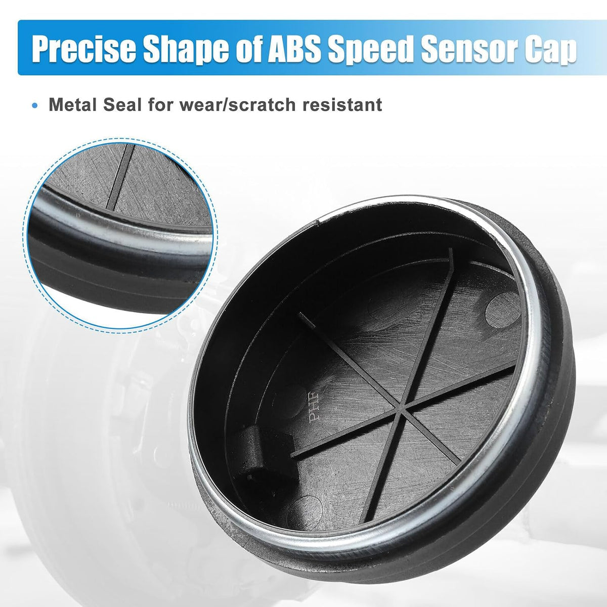 ya 9 10.24 2-Pack for Hyundai Sonata 15-19 Rear Wheel hub Bearing ABS Speed Sensor 58980C1100-