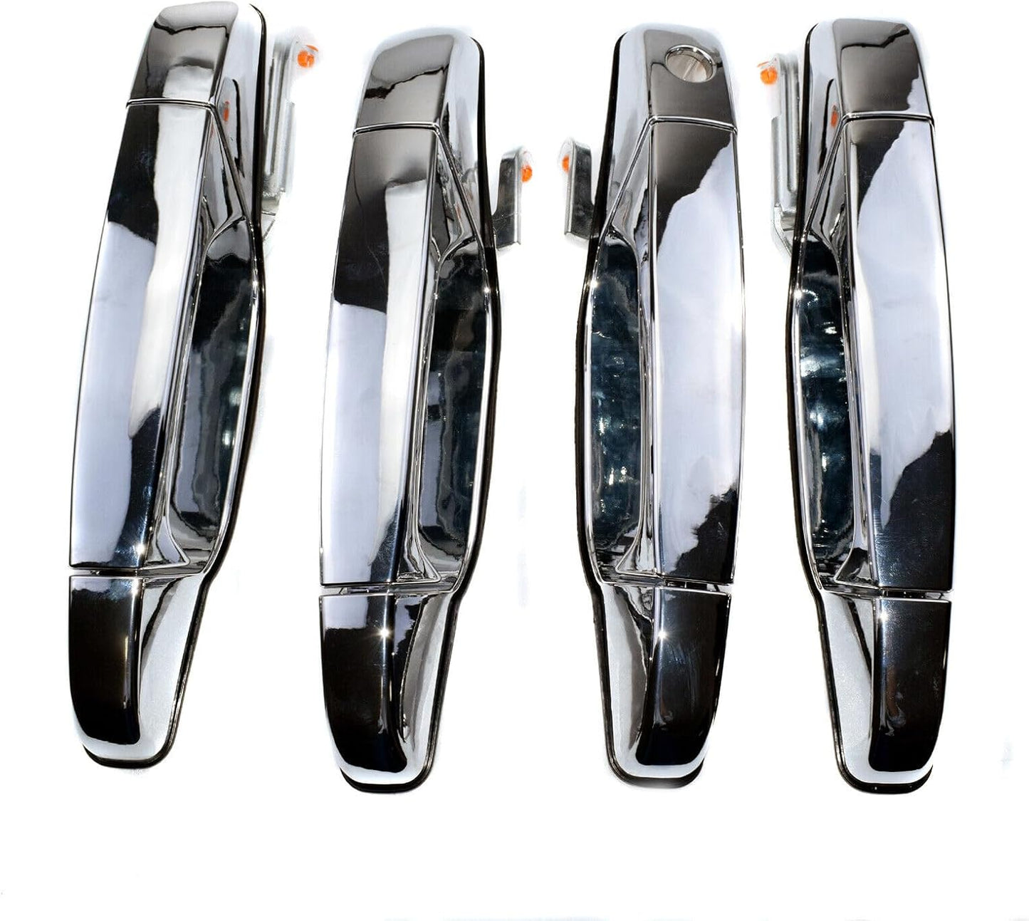 ya 2 8.15 4-Piece Set Exterior Door Handle Chrome FL FR RL RR for Chevrolet for GMC for Cadillac 2007-13