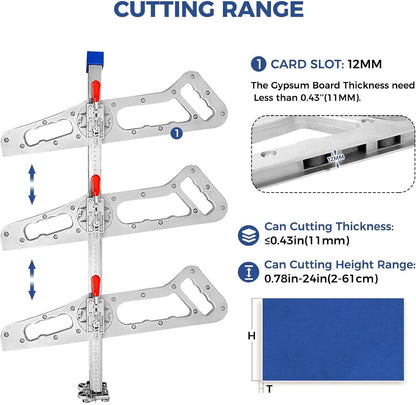 ya 26 10.21 baidi Plaster Board Cutting Tool, Folding Gypsum Board Cutter, Handheld Drywall Cutter-1
