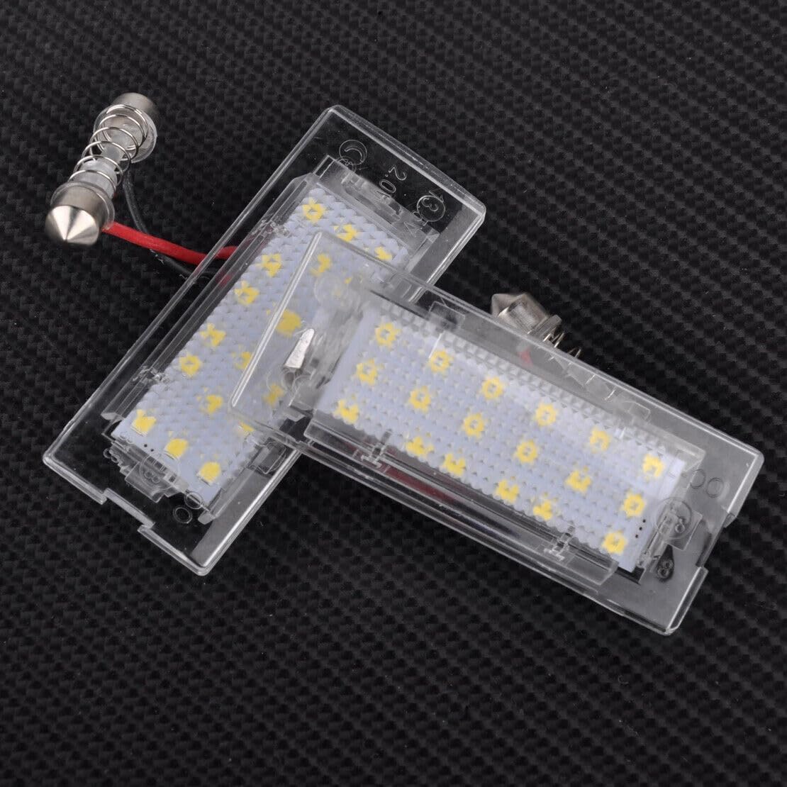 ya 4 8.14 2x 18 LED License Plate Light for BMW X5 E53 X3 E83 2000-2015 @