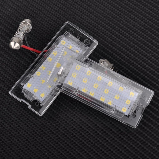 ya 4 8.14 2x 18 LED License Plate Light for BMW X5 E53 X3 E83 2000-2015 @