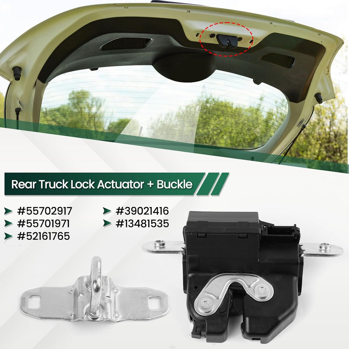 ya 11 9.14 baidiRear Tailgate Trunk Lock Actuator for Fiat Bravo 500 Grande Punto Evo 55702917
