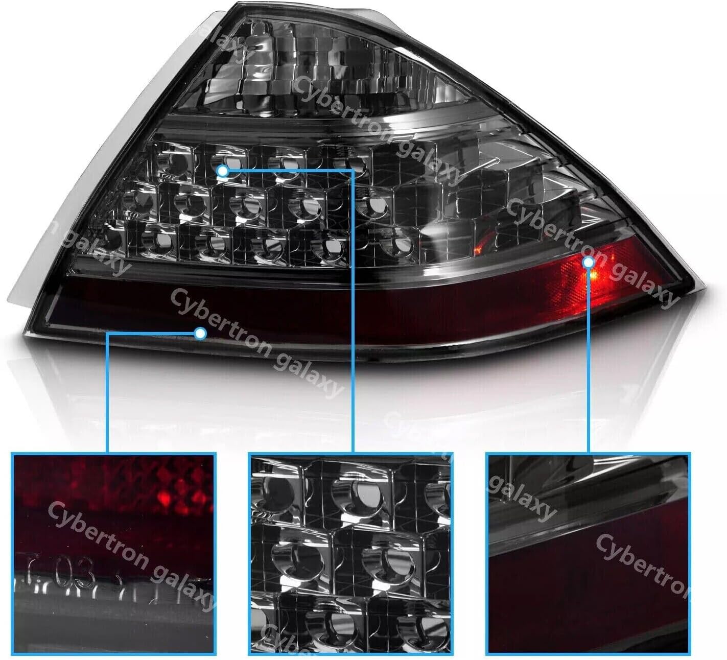 ya 2 8.15 Suitable for 2006 and 2007 for Honda Accord LX EX EXL sedan smoke rear brake taillights