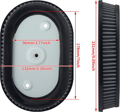 ya 5 8.10 Air Filter Gray Element Replacement FIt for Harley Touring 17-25 Softail 18-2025