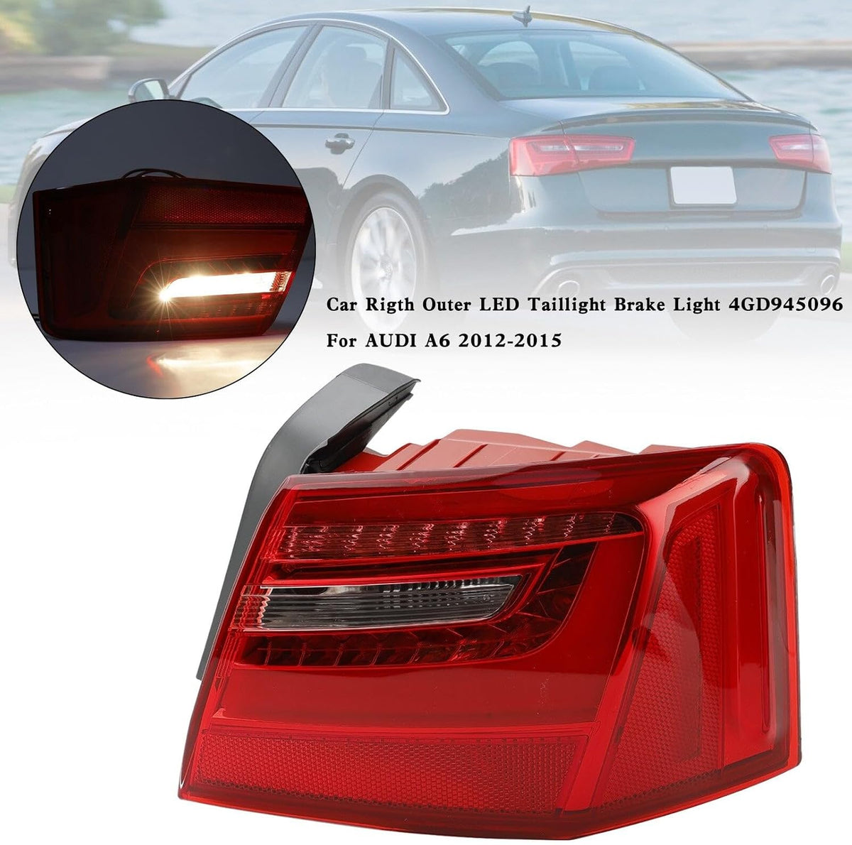 ya 14 9.20 zhengce Car Right Outer LED Taillight Brake Light 4GD945096 for AUDI A6 2012-2015-1