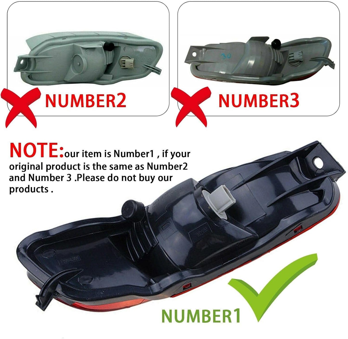 ya 4 8.24 baidi Rear Bumper Lights Red Marker Lamps Pair For 04-09 for Lexus RX330 RX350 RX400H AT