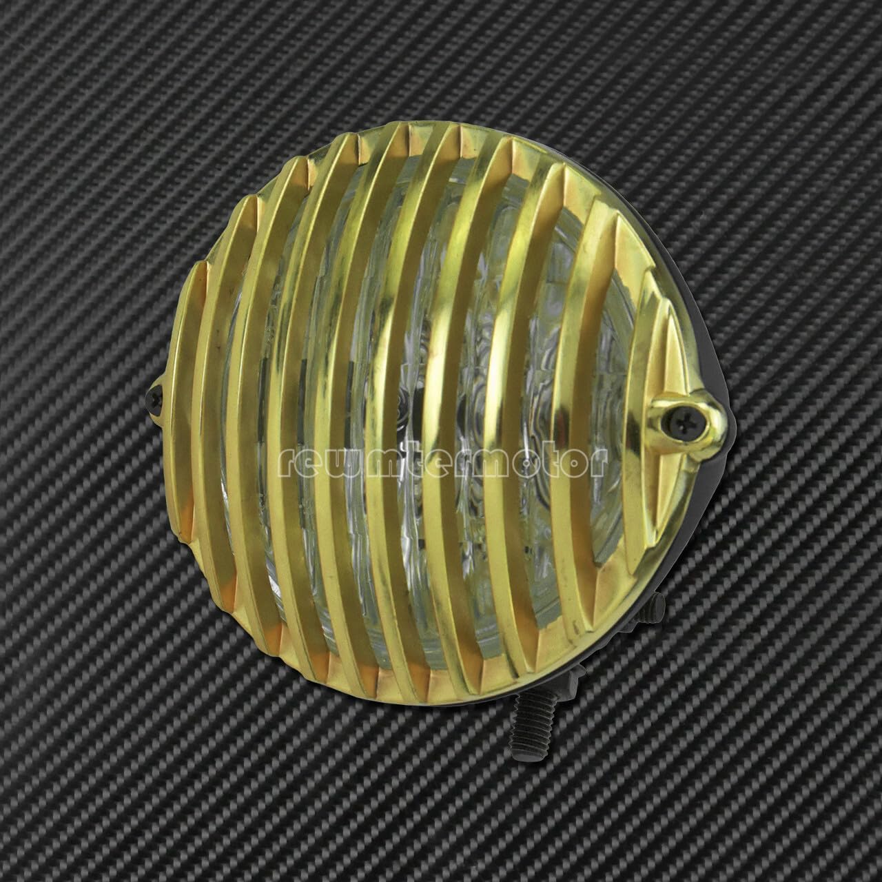 ya 6 8.24 baidi Front Motorcycle Headlight Gold Grill Cover Fit for Harley Cafe Racer Chopper