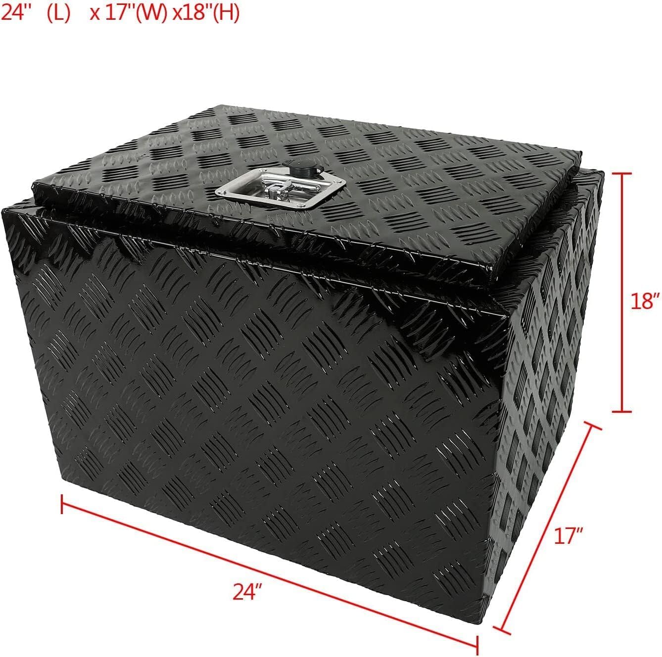 ya 5 8.10 24 X17 X18 Aluminum 5 Bar Tread Tool Box Truck Car Outdoor Trailer Pickup Box