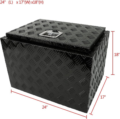 ya 5 8.10 24 X17 X18 Aluminum 5 Bar Tread Tool Box Truck Car Outdoor Trailer Pickup Box