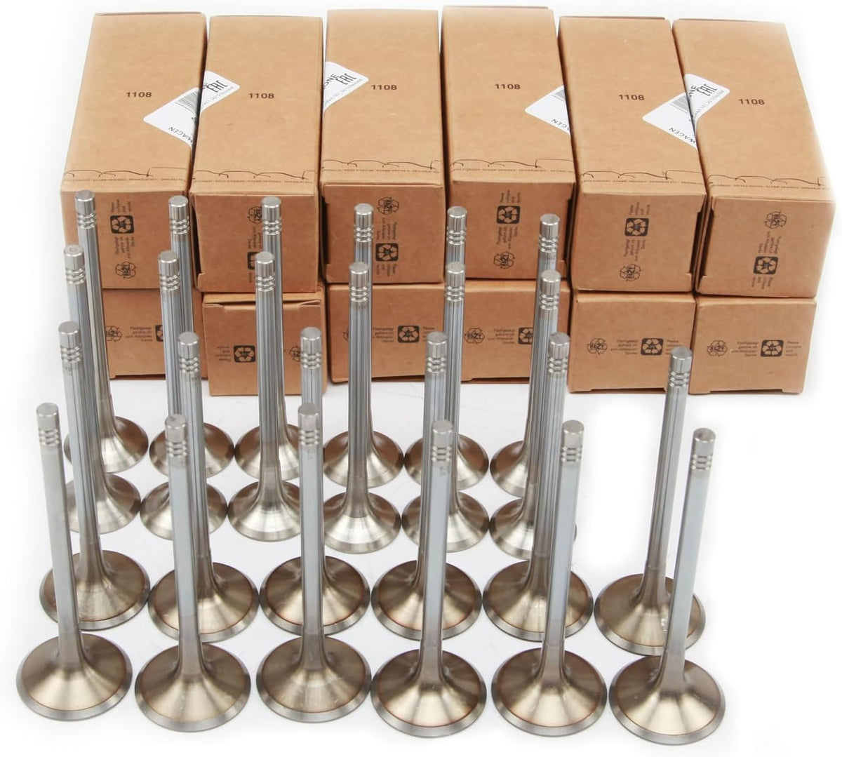 ya 10 9.16 baidi 24x Intake Valves Set for VW Touareg for Audi for A4 A5 A6 A7 for Q5 Q7 3.0T