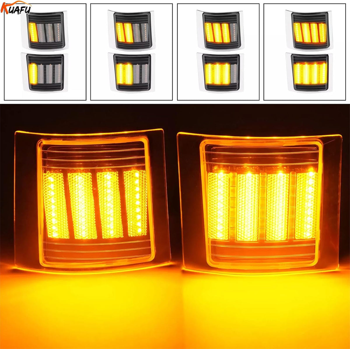 ya 11 9.14 baidiSequential LED Corner Light Side Marker Light for Chevy C/K 1500 2500 3500 94-98
