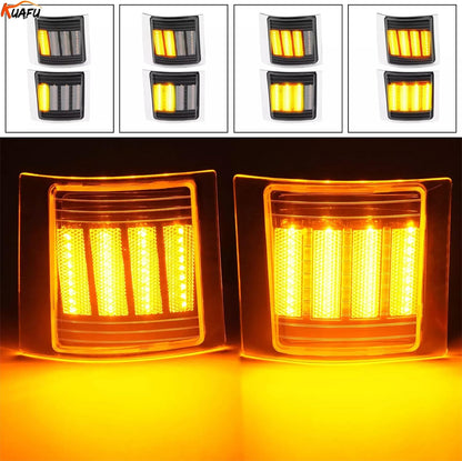 ya 11 9.14 baidiSequential LED Corner Light Side Marker Light for Chevy C/K 1500 2500 3500 94-98