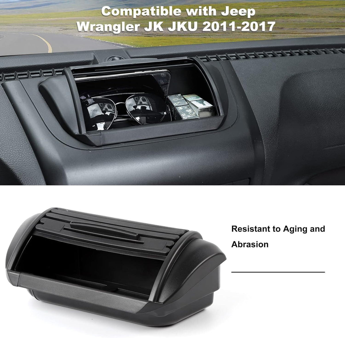 ya 28 10.13 zhengce For 2011-2017 for Jeep for Wrangler JK JKU Dashboard Storage Box Organizer