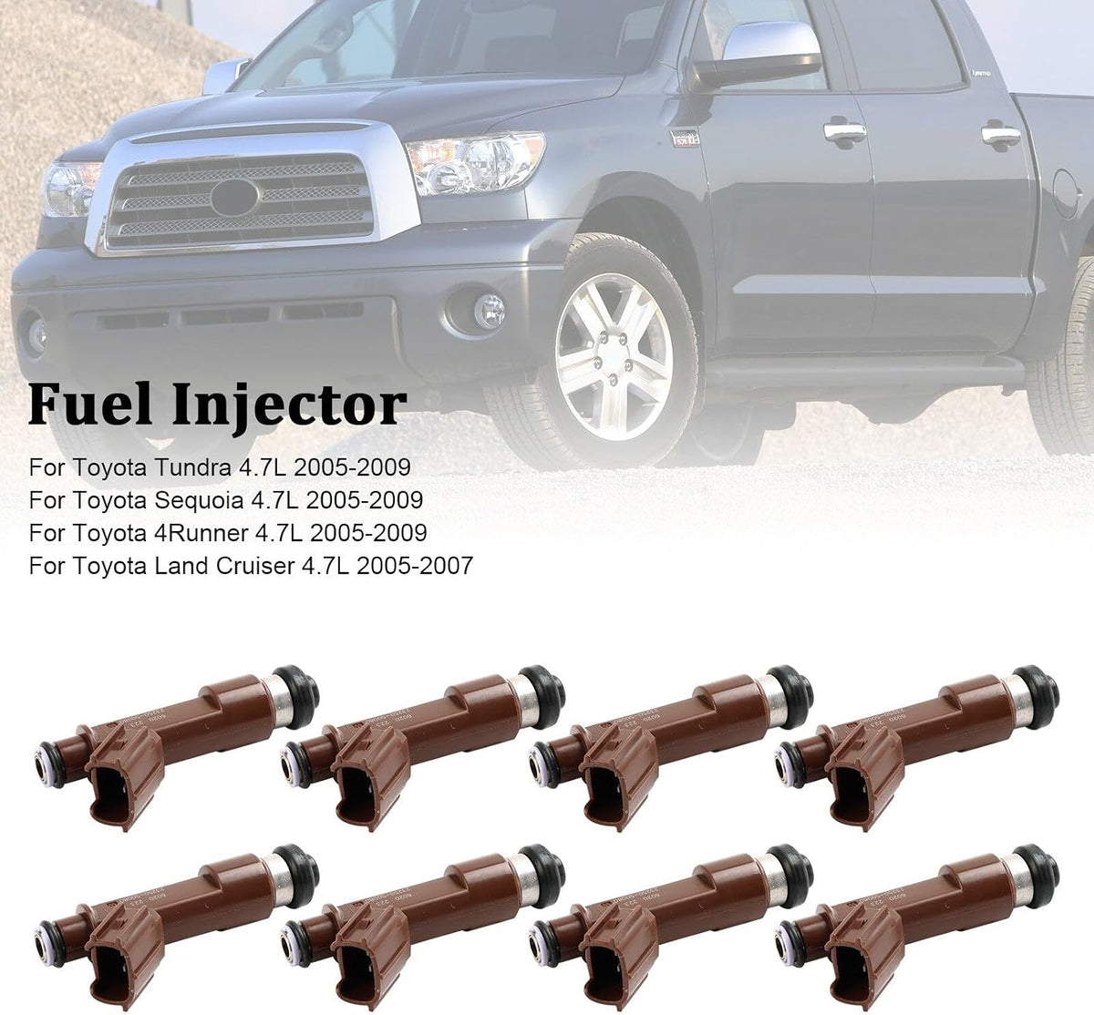 ya 14 9.20 zhengce 8PCS Fuel Injector 23250-50060 for TUNDRA SEQUOIA 4RUNNER for GX470 LX470-1