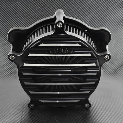 ya 5 8.10 Chrome Stripe Air Cleaner Gray Air Filter Fit for Harley Softail 2018 Touring